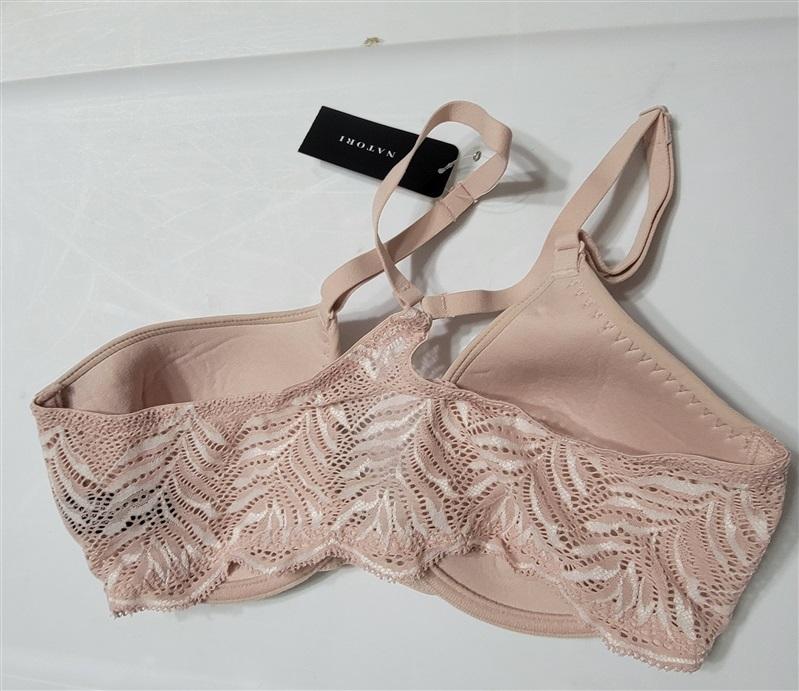NWOT Natori 34DDD Lush Front Close Contour Underwire Bra 728309 Pink Rose 135098
