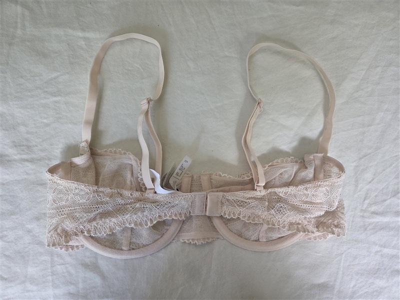 NWT Etam 34C Bra No. 9 The Balconette Lace Plush Pink Underwire 135106
