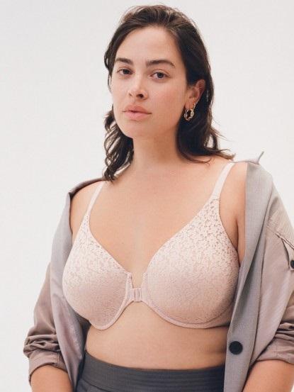 NWOT Chantelle 38DDD Norah Chic Front Close 13f6 Beige 135110