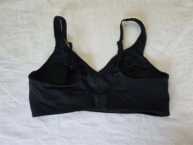 PO Wacoal 34C Inside Job Wirefree Full Coverage Bra 852345 Black 135127