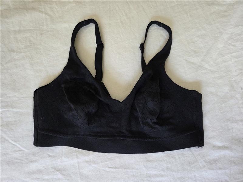 PO Wacoal 34C Inside Job Wirefree Full Coverage Bra 852345 Black 135127