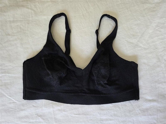 PO Wacoal 34C Inside Job Wirefree Full Coverage Bra 852345 Black 135127