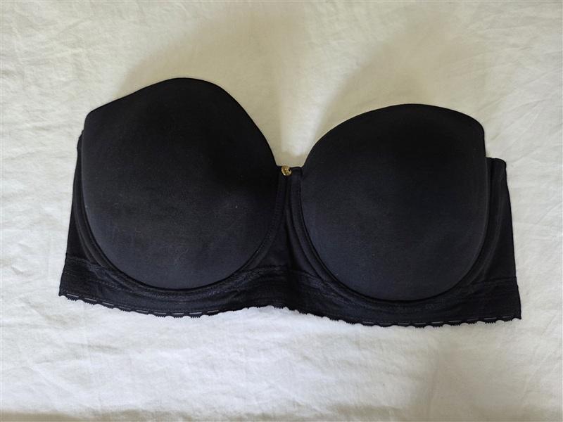 NWT Natori 36DD Truly Smooth Smoothing Strapless Contour Bra 774070 Black 135132