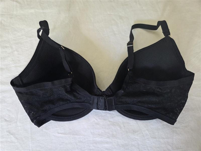 NWOT Natori 34C Sheer Jacquard Full Contour Underwire Bra 136059 Black 135136