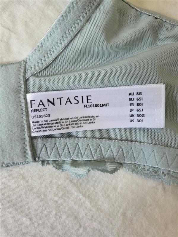 NWOT Fantasie 30I USA FL101801 REFLECT SIDE SUPPORT BRA Green 135137