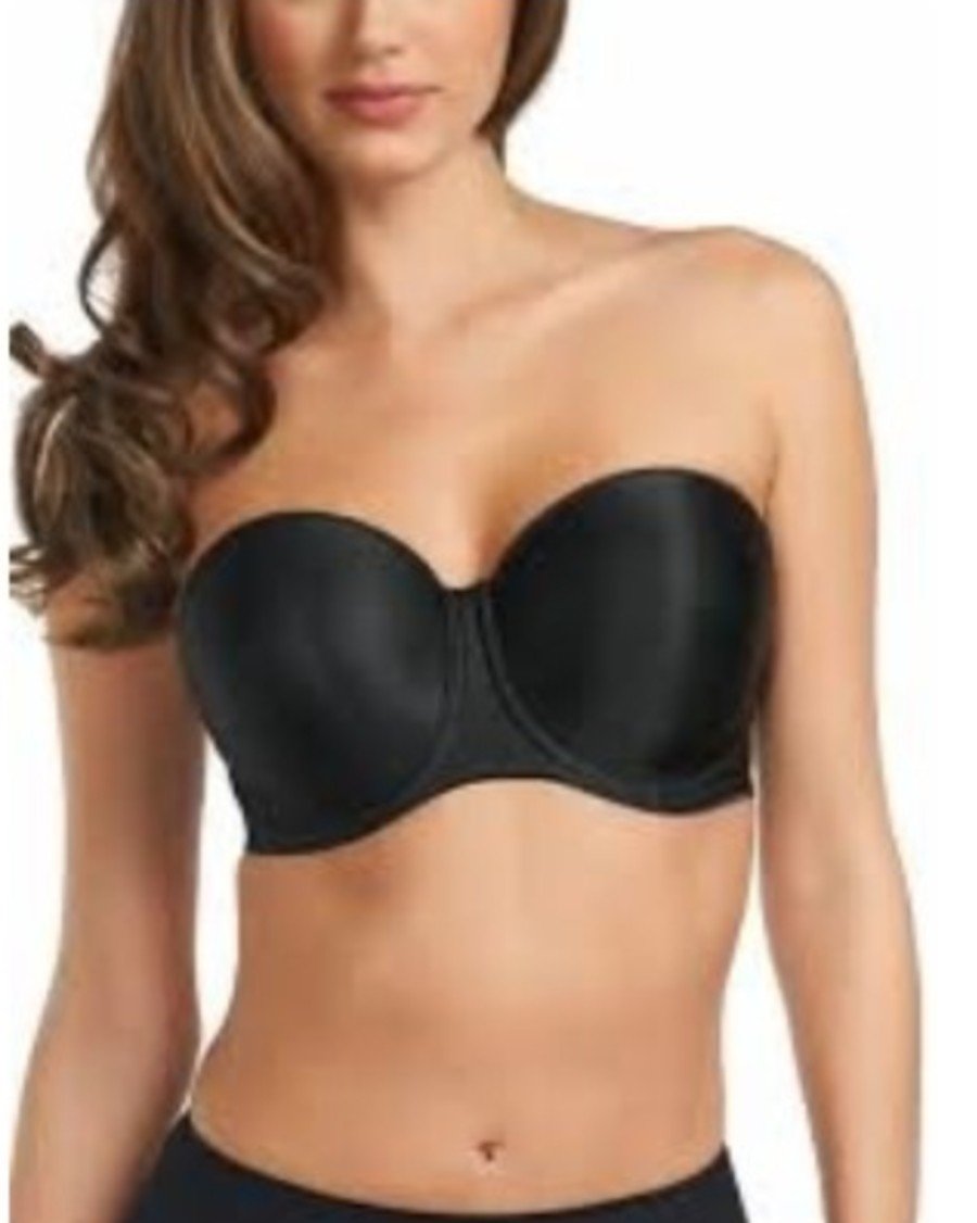 NWT Fantasie 32I Smoothing Seamless Strapless Bra FL4530 Black 135140