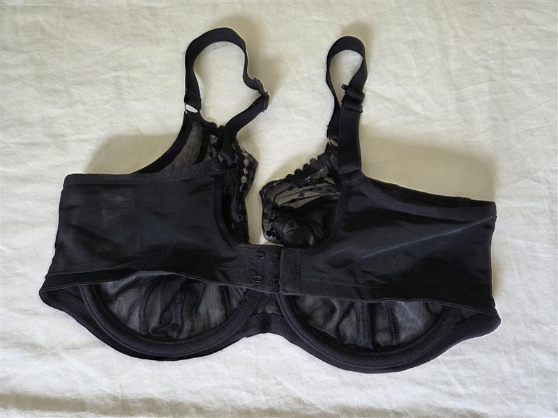 PO Elomi USA 36H USA Matilda Underwire Plunge Bra EL8900 Black 135143