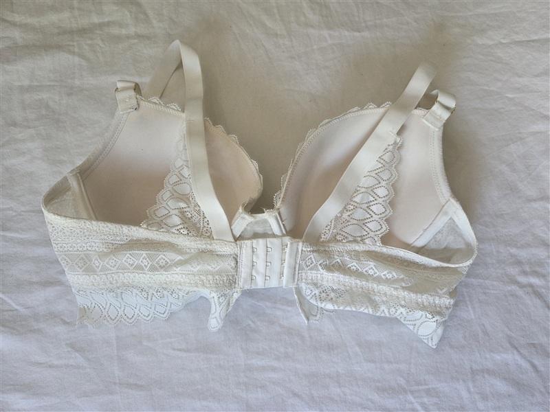 NWT Etam 38D Bra No. 5 The Longline Lace Ivory Underwire 135148