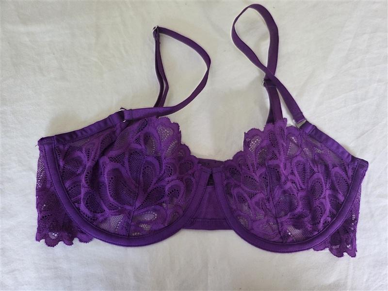 NWOT Savage X Fenty 32D Purple Lace Underwire Balconette 135149