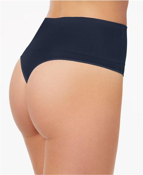 NWT Spanx L Everyday Shaping Panties Thong SS0815 Black 135214