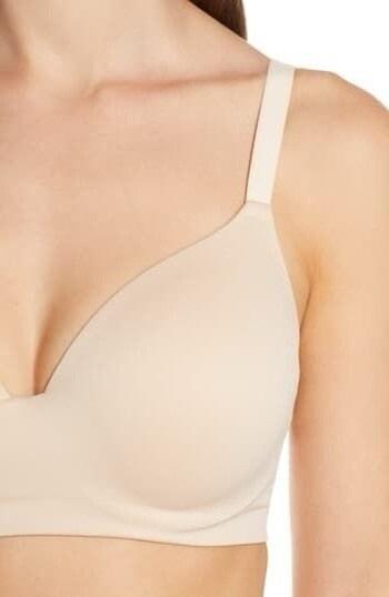 NWT Wacoal 34DD FLAWLESS COMFORT T-SHIRT BRA 853326 Beige 135221
