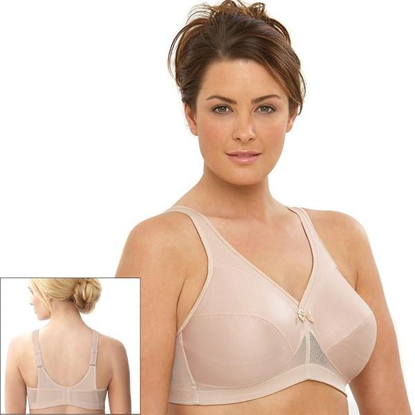 NWOT Glamorise 46I Magic Lift Active Support Bra 1005 Beige 135227