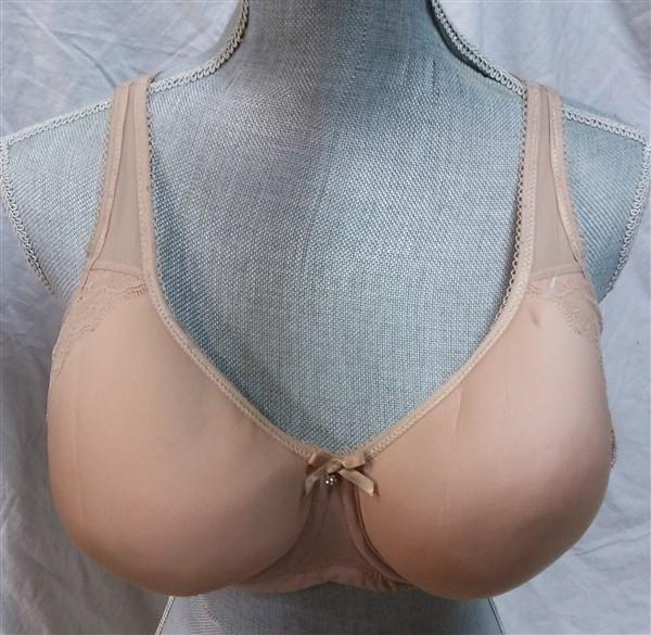 NWT Wacoal 36DD Retro Chic Seamless Contour 853186 Beige Bra 135230
