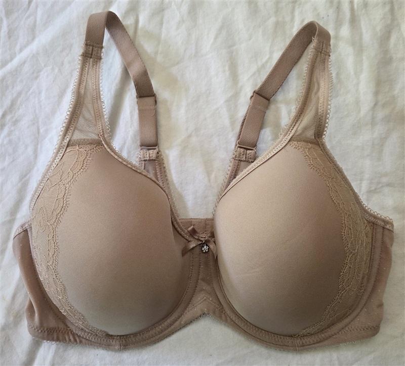 NWT Wacoal 36DD Retro Chic Seamless Contour 853186 Beige Bra 135230
