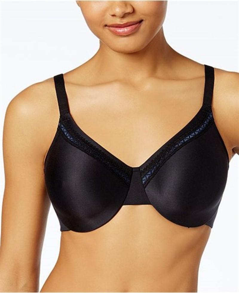 NWT Wacoal Perfect Primer 38C Full Figure Underwire Bra 855213 Black 135242