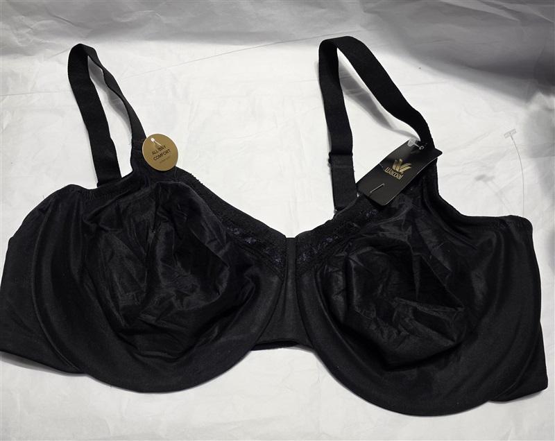 NWT Wacoal Perfect Primer 38C Full Figure Underwire Bra 855213 Black 135242