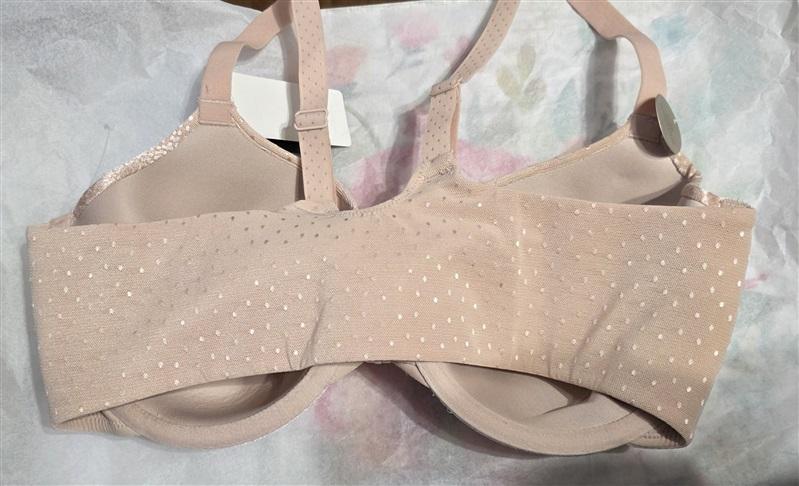 PO Wacoal 36D Back Appeal Front Close Underwire Bra 853403 Beige 135243