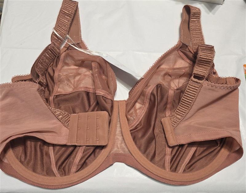 NWOT Elomi 36O USA Cate Underwire Full Cup Banded Bra EL4030 Rosewood 135246