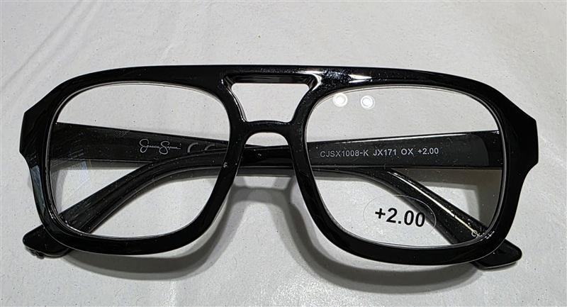 NWT Jessica Simpson 2.0 Aviator Glasses Readers Black Reading Glasses 135251