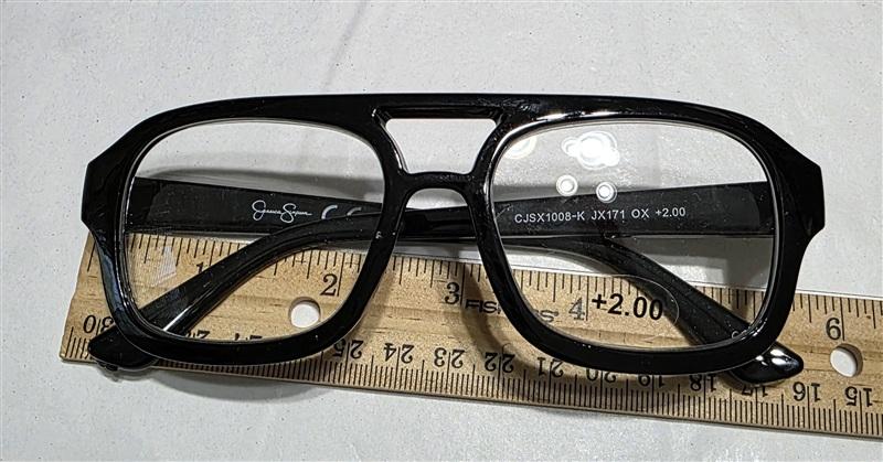 NWT Jessica Simpson 2.0 Aviator Glasses Readers Black Reading Glasses 135251