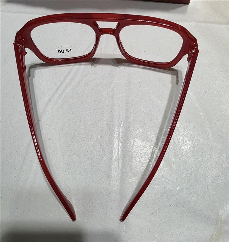 NWT Jessica Simpson 2.0 Aviator Glasses Readers Red Reading Glasses 135252