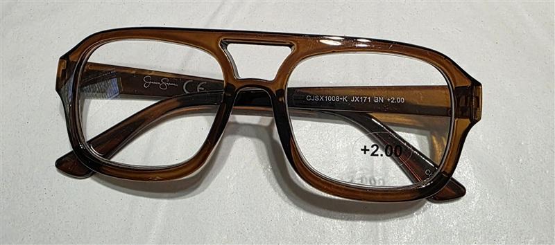 NWT Jessica Simpson 2.0 Aviator Glasses Readers Brown Reading Glasses 135253