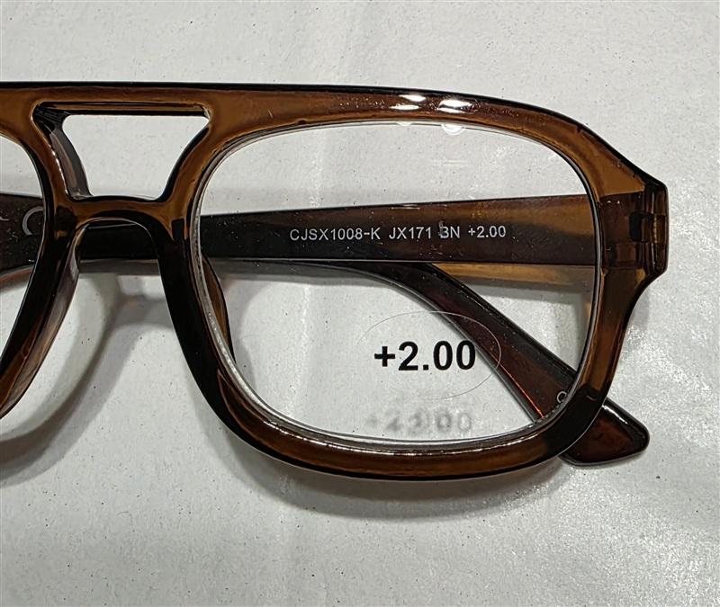 NWT Jessica Simpson 2.0 Aviator Glasses Readers Brown Reading Glasses 135253