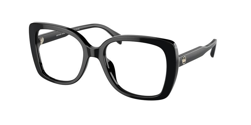 NWOT Michael Kors MK4104U PERTH Square Black Glasses 135257