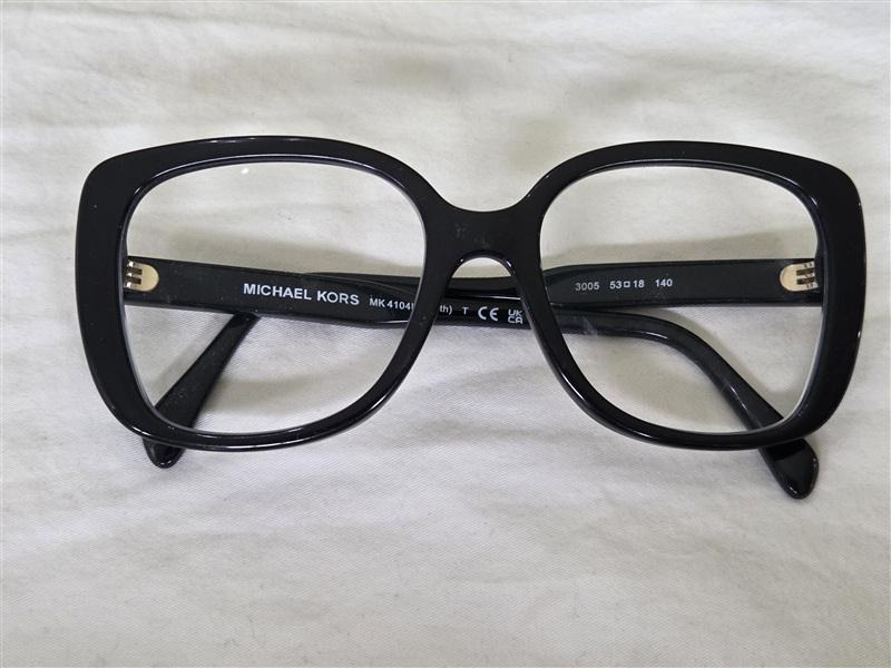 NWOT Michael Kors MK4104U PERTH Square Black Glasses 135257