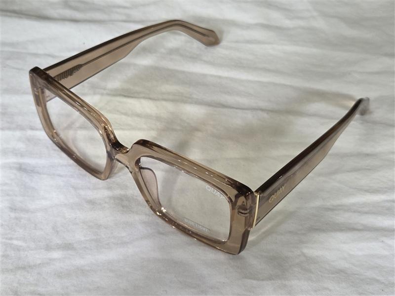 NWT Quay Total Vibe 1.25 Sheer Full Rim Square Frame Reading Glasses 135258