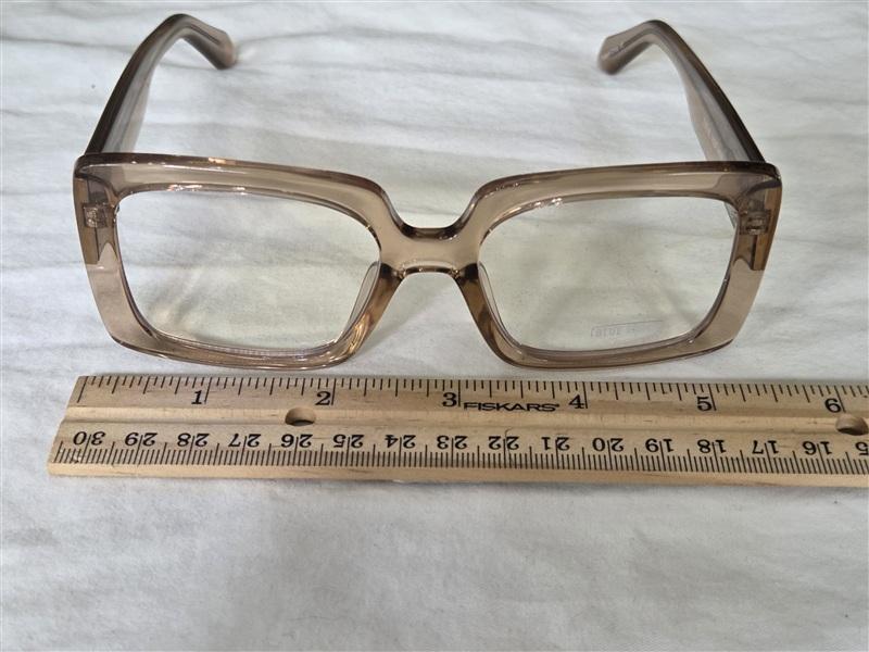 NWT Quay Total Vibe 1.25 Sheer Full Rim Square Frame Reading Glasses 135258