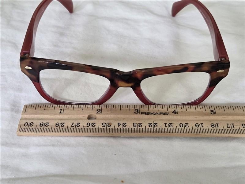 NWT Peepers Cold Brew Red Blue Light 1.75 Reading Glasses 135259