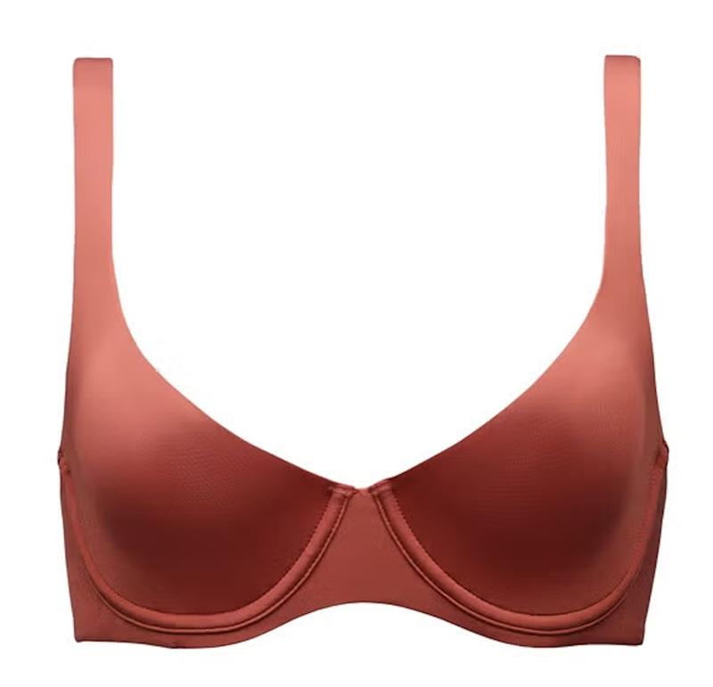 NWOT CUUP 32D The Scoop Orange Microfiber Underwire Bra 135276