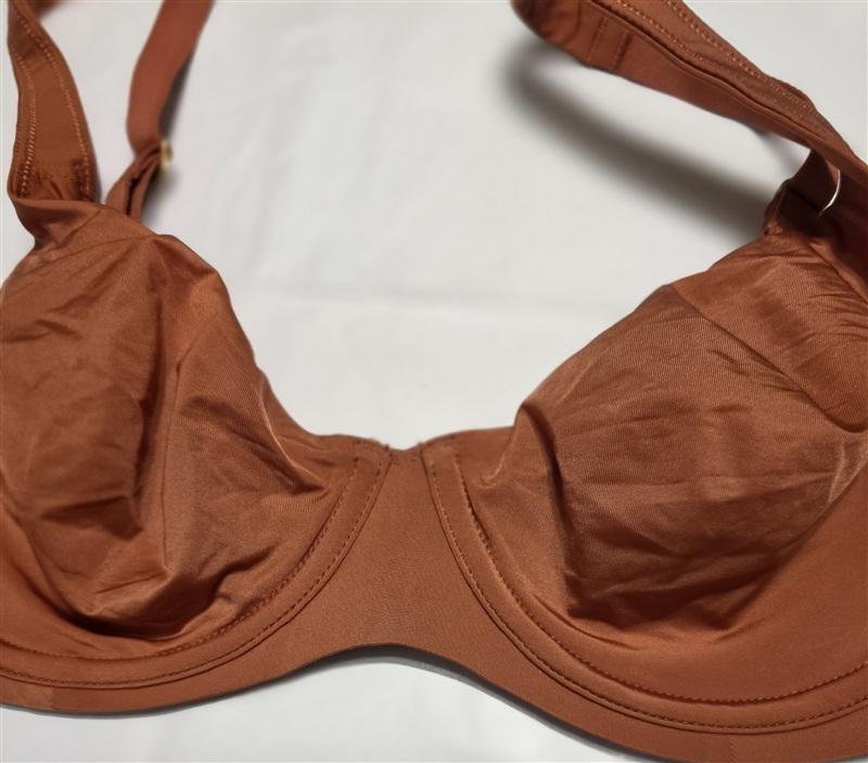 NWOT CUUP 32D The Scoop Orange Microfiber Underwire Bra 135276