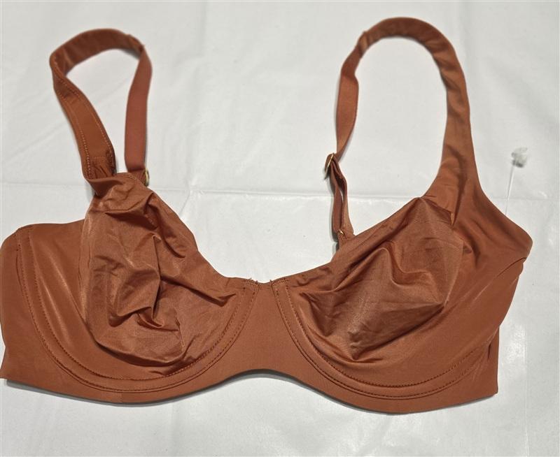 NWOT CUUP 32D The Scoop Orange Microfiber Underwire Bra 135276