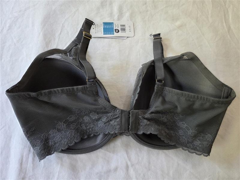 NWT Natori 36DDD Cherry Blossom 721191 Convertible Bra Gray 135277