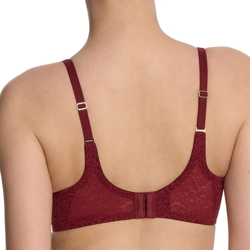 NWT Natori 36DD Pretty Smooth Full Fit Contour Underwire Bra Dark Red 135281