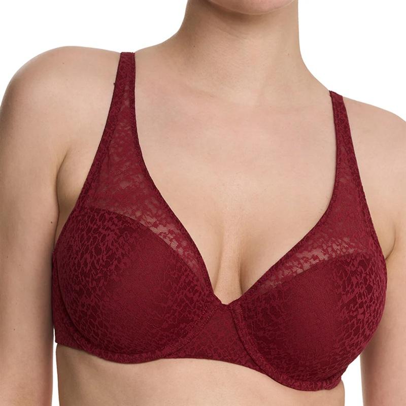 NWT Natori 36DD Pretty Smooth Full Fit Contour Underwire Bra Dark Red 135281