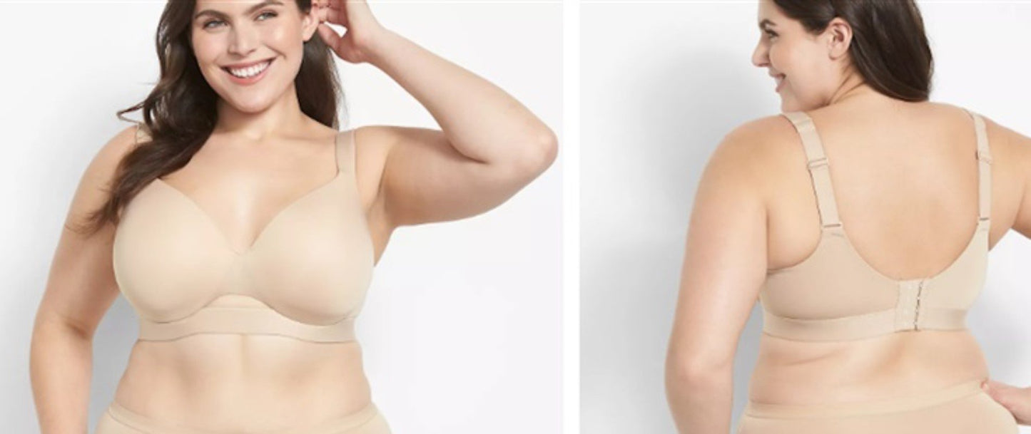 NWTD Cacique 46DDD Smooth Lightly Lined Full Coverage Beige 135283