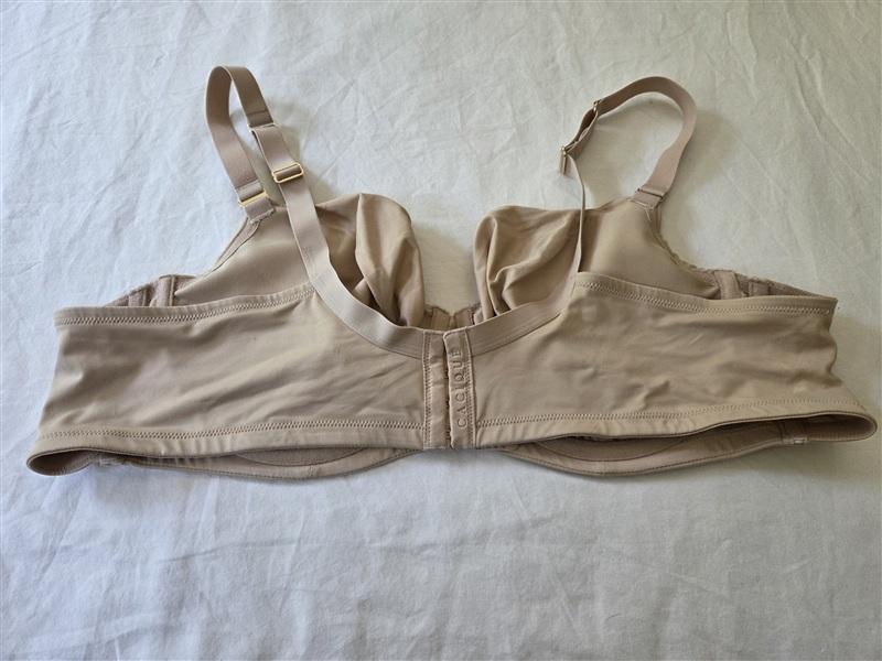 NWOT Cacique 46C Unlined Balconette Bra Underwire beige 135298