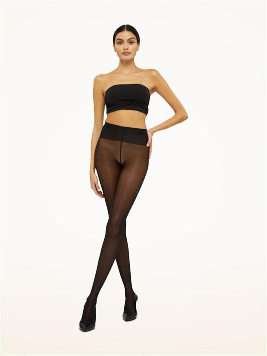 NWT Wolford SM Neon 40 Tights Shimmering Pantyhose Black 135304
