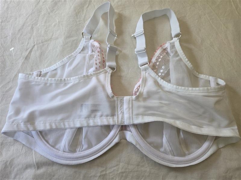 NWOT Elomi 44H Matilda Underwire Plunge Bra EL8900 White 135310