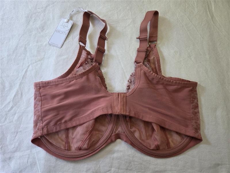 NWT Elomi 38K USA Matilda Underwire Plunge Bra EL8900 Rose Pink 135312