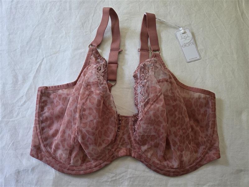 NWT Elomi 38K USA Matilda Underwire Plunge Bra EL8900 Rose Pink 135312