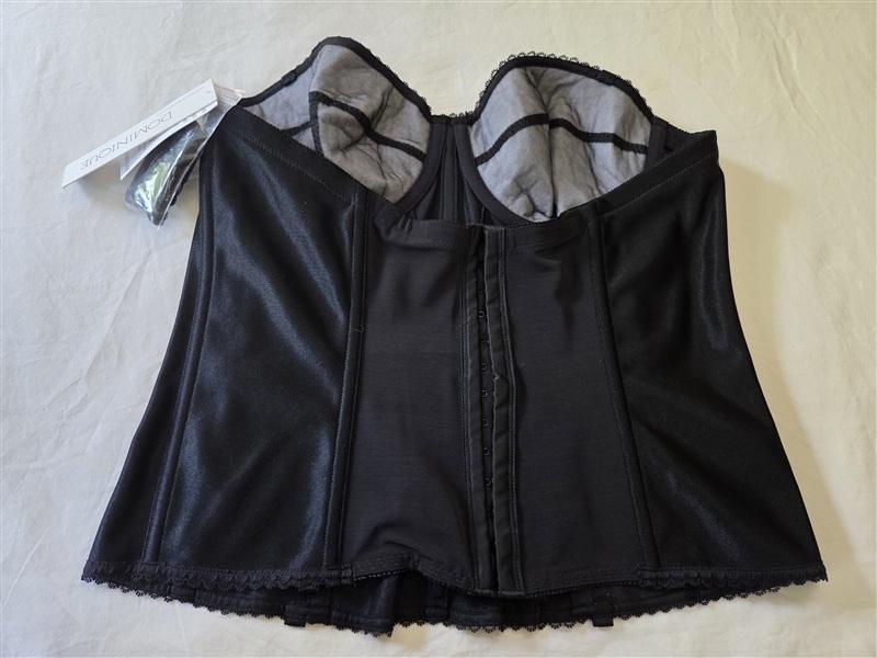 NWT DOMINIQUE 38C JULIETTE STRAPLESS CORSET Underwire Bustier 8541 Black 135314