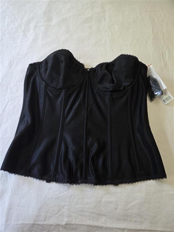NWT DOMINIQUE 38C JULIETTE STRAPLESS CORSET Underwire Bustier 8541 Black 135314