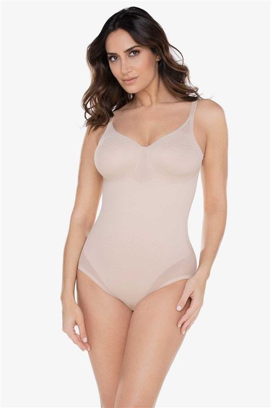 NWOT Miraclesuit XL Extra Firm Sexy Sheer Shaping Bodybriefer Pink 135317