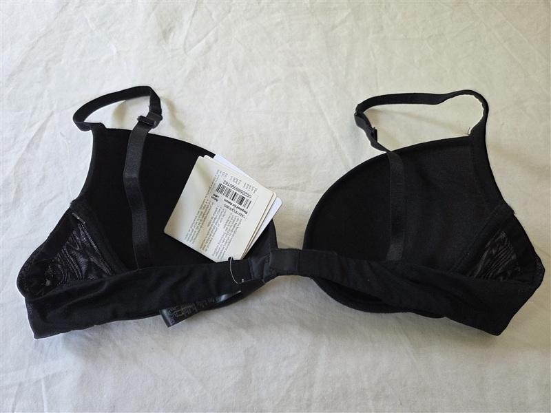NWT La Perla 36A Sexy Town Push-Up Bra Underwire Black 135332
