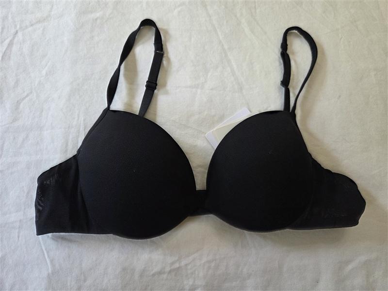 NWT La Perla 36A Sexy Town Push-Up Bra Underwire Black 135332