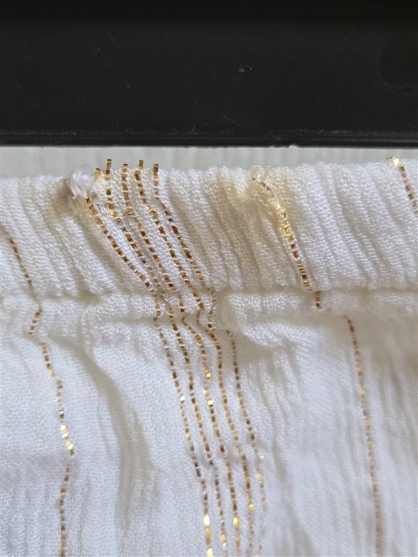 NWOT Boston Proper M Strapless Bandeau Dress Ivory Copper 135348